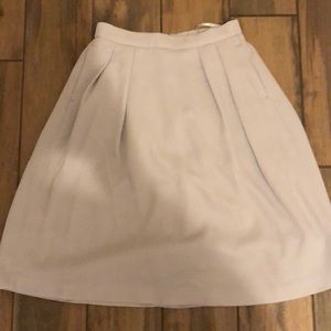 High waist grey Uniqlo tea length skirt